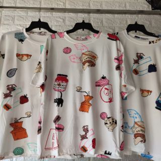 set 2 áo phông form rộng tay lỡ