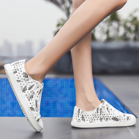 Giày nhựa giới tính đi mưa native hình họa màu sơn  mẫu phong phú mua khuyễn mãi thêm 2 jibitz sticke