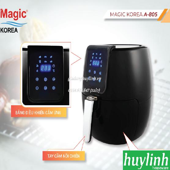 Nồi chiên không dầu điện tử Magic Korea A805 - 6.5 lít