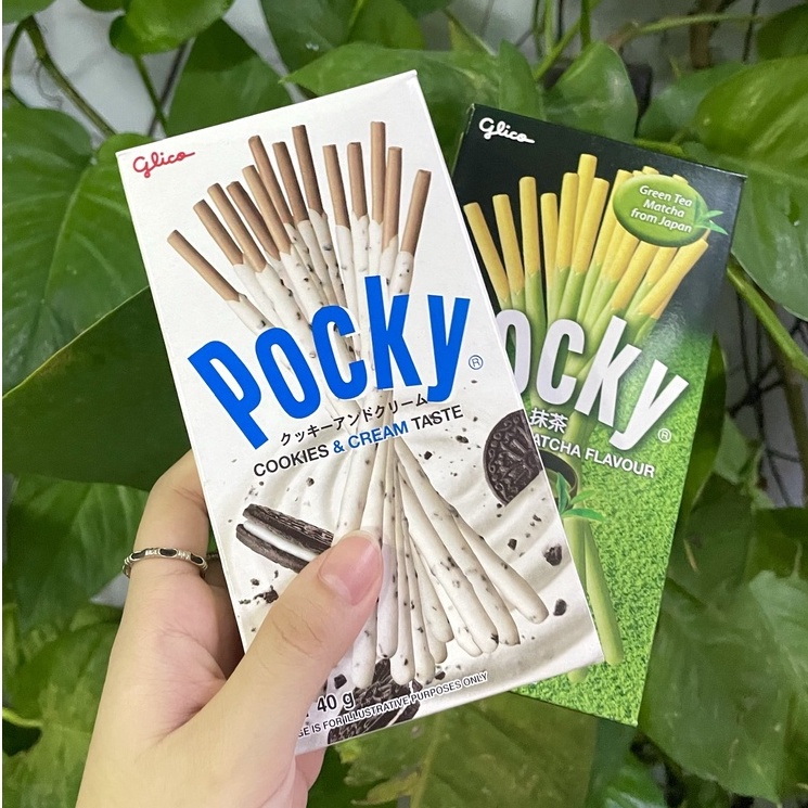 Bánh Que Pocky Trà Xanh Green Tea Matcha Flavor (Hộp 35g-xanh)