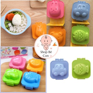 Khuôn Tạo Hình Cơm, Trứng, Bento Cho Bé Ăn Dặm