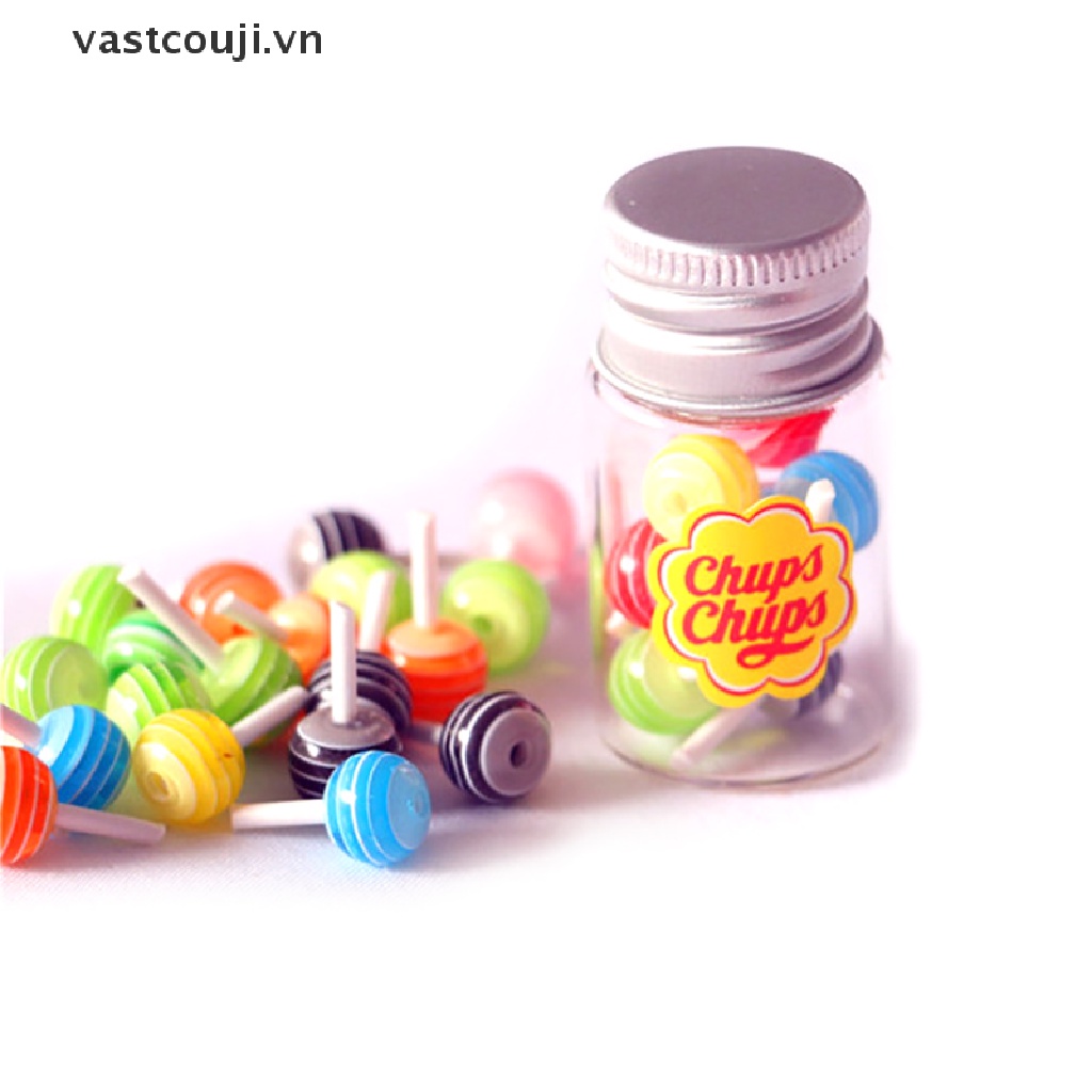 Mô Hình Kẹo Mút Tráng Miệng Kèm Giá Đỡ Tỉ Lệ 1 / 12 Trang Trí Nhà Búp Bê