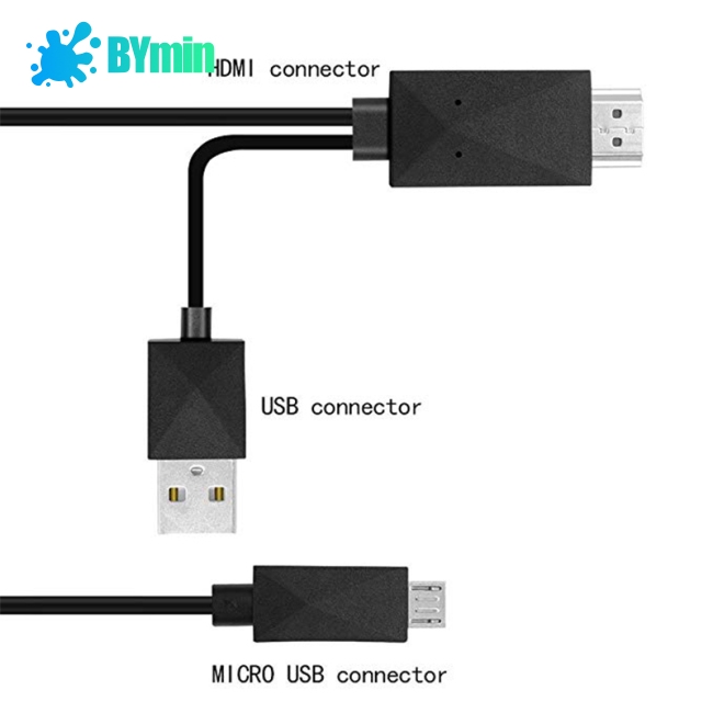 Bộ chuyển đổi 5 pin & 11 Pin Micro USB MHL to HDMI 1080P HD TV cho điện thoại Android