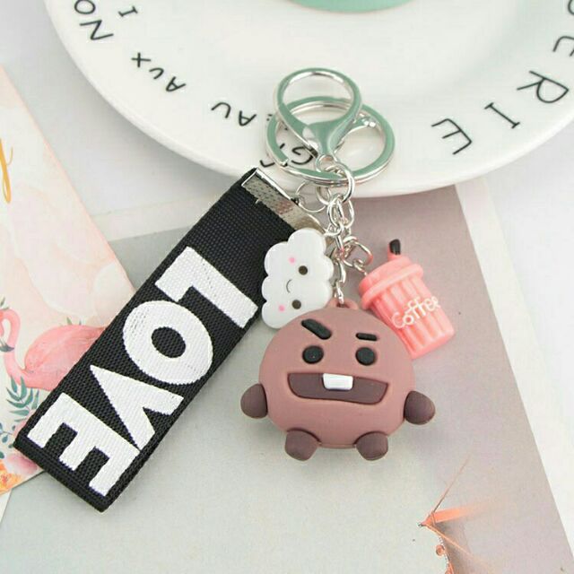 Móc khoá kèm nametag Love BT21