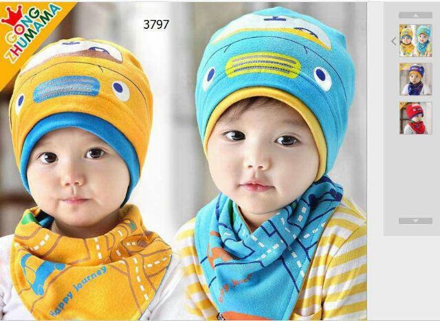 Set mũ yếm ngôi sao
