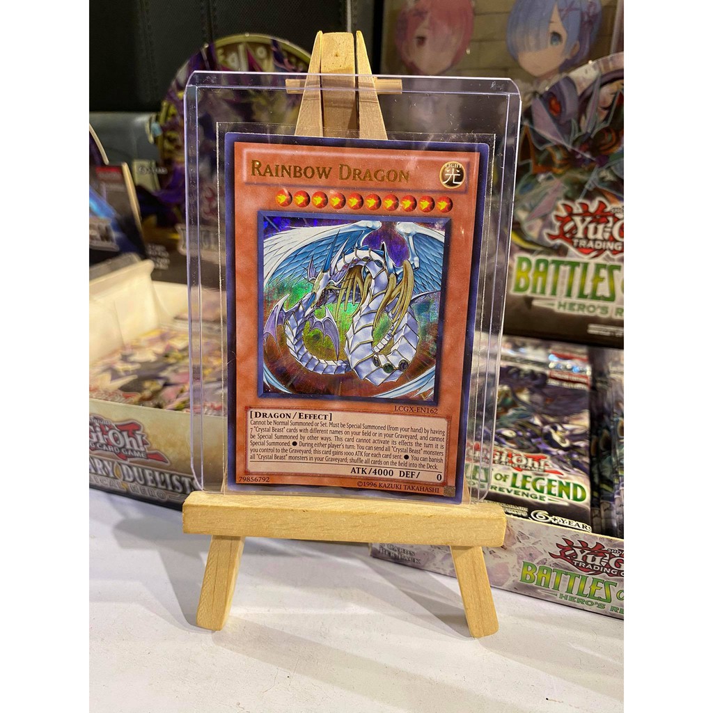 [ Dưa Hấu Yugioh ] Lá bài thẻ bài Rainbow Dragon – Ultra Rare - Tặng bọc bài nhựa bảo quản