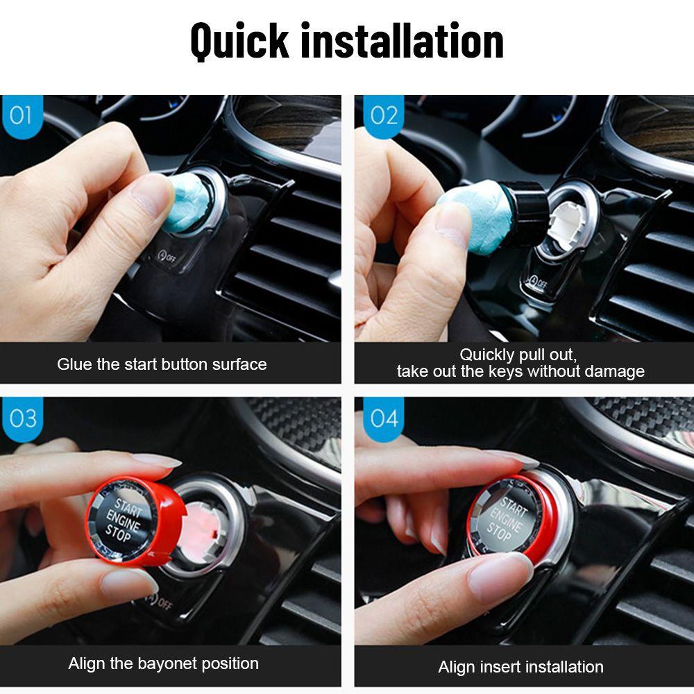 Nắp Đậy Nút Đánh Lửa Bằng Nhựa Chất Lượng Cao Cho BMW 1 / 2 / 3 / 4 / 5 / x1 / X3 / X5 / F30 / G30