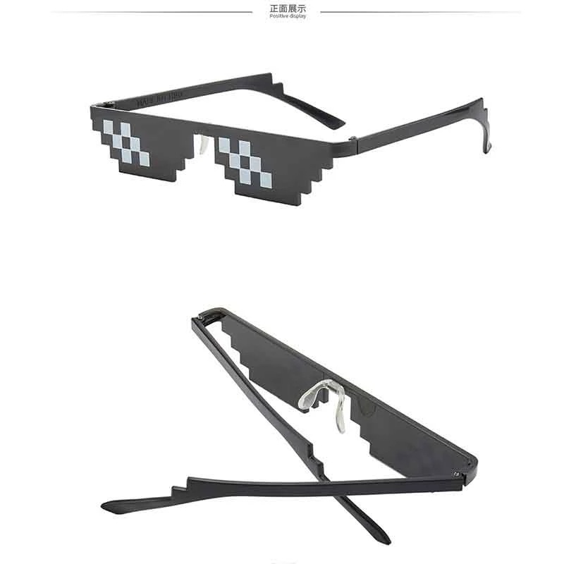 Kính Râm 8 Bit Thug Life Pixelated UV400 Phong Cách Retro Sáng Tạo Cho Nam Và Nữ