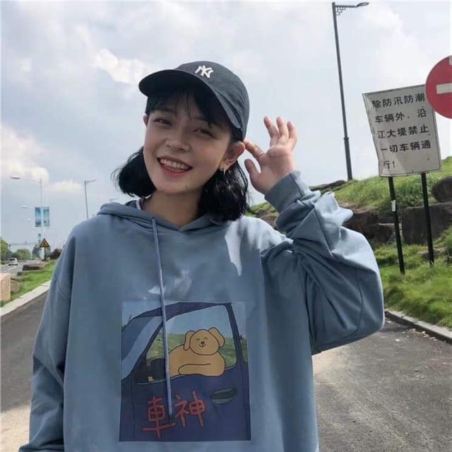 [FREESHIP ĐƠN TỪ 50K] Áo hoodie lợn lái xe chữ tàu DTR1019