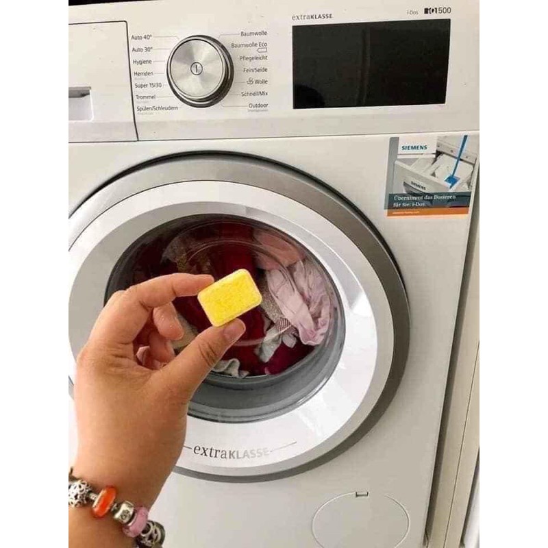 Viên tẩy lồng vệ sinh máy giặt Denkmit (Bán lẻ viên hoặc hộp)