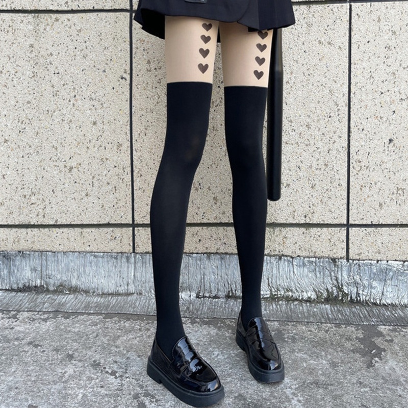 Vớ Dài Qua Gối Phong Cách Lolita Dễ Thương Quyến Rũ Cho Nữ