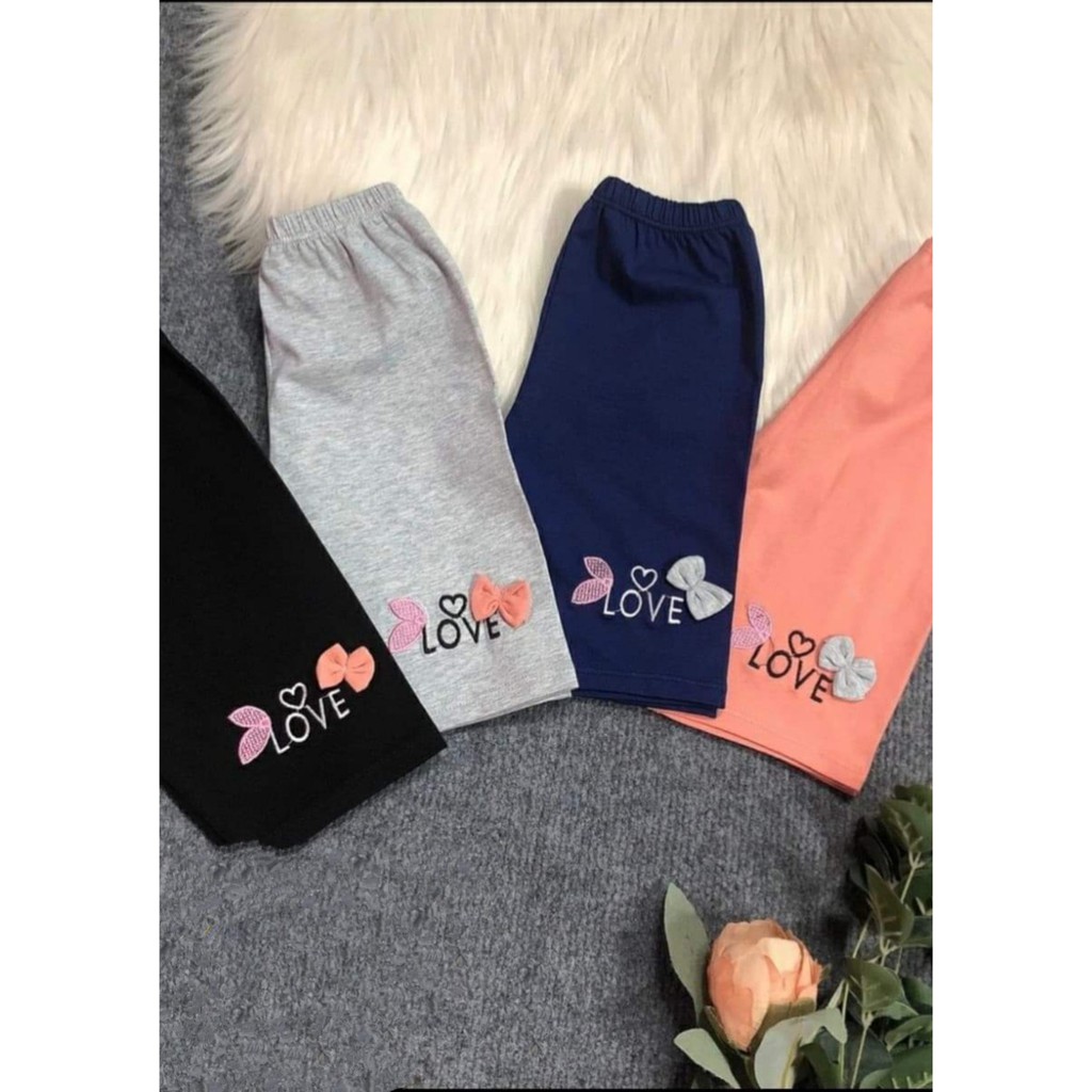 Quần legging lửng thêu mèo sz 18-30kg