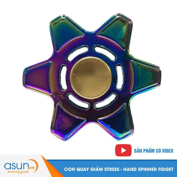 Con Quay Giảm Stress 6 Cánh 7 Màu Mẫu 2 Hand Spinner - Fidget Spinner Hot 2017