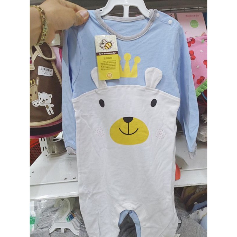 Body liền thân dài tay cotton cho bé trai và bé gái từ 9-12kg, hàng đẹp xuất Hàn