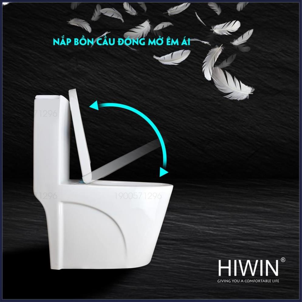 Bồn cầu sứ nguyên khối tráng men chống bám bẩn cao cấp HIWIN MT-2060