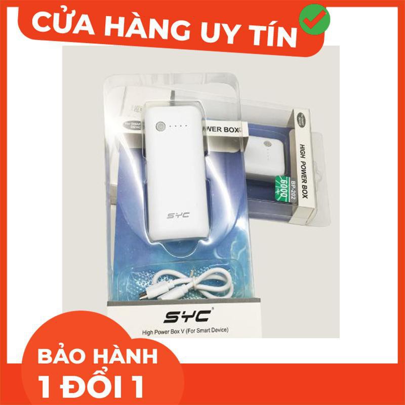 [ xả kho ] C96  PIN SẠC DỰ PHÒNG SYC 6000 mAh - PIN SẠC DỰ PHÒNG MINI CẦM TAY
