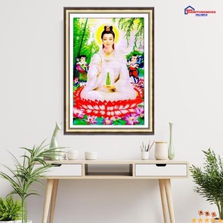 Tranh đính đá quan thế âm bồ tát LV341 DF719 (36cm x 50cm)