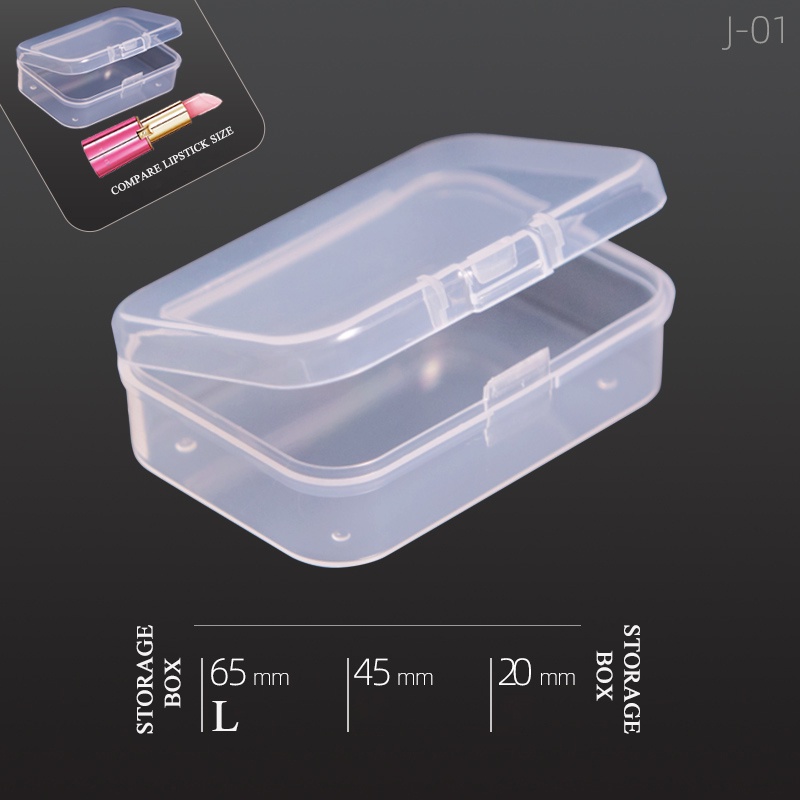 Hộp Nhựa Trong Suốt 10 Kích Cỡ Đựng Hạt Trưng Bày Trang Sức