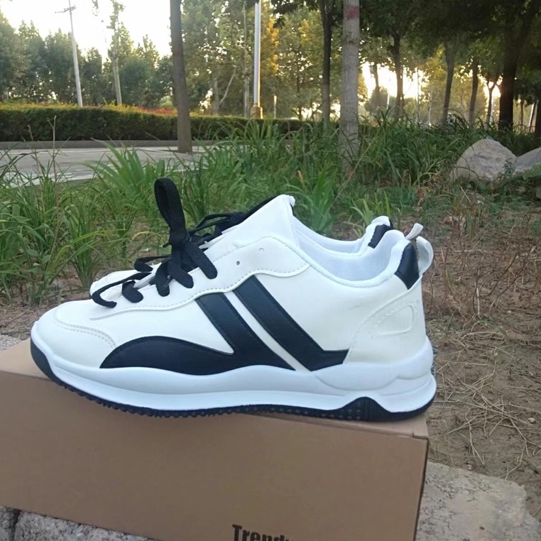 Giày Sneaker Nam Trắng Thể Thao Da PU Bền Đẹp Hot Trend 2022.G15