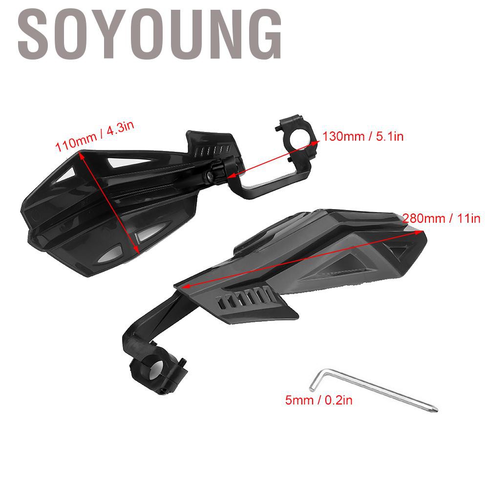 Hàng Sẵn SOYOUNG Ốp Bảo Vệ Tay Lái Xe Mô Tô Yamaha 7/8in 22mm Chất Lượng Cao Cặp Tấm Chắn  chắn bảo vệ xe máy tay kính gió