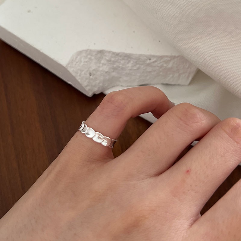 Nhẫn bạc nhẫn nữ bạc s925 đeo ngón út hình vảy cá đan xen Cá jewelry NB185