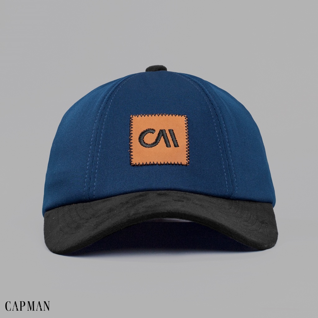 Mũ lưỡi trai chính hãng CAPMAN phom dáng thể thao ôm đầu vải da lộn CM141