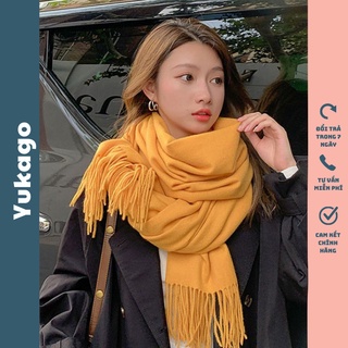 Khăn len choàng cổ Cashmere mềm mịn hàng Quảng Châu YUKAGO tv555224c