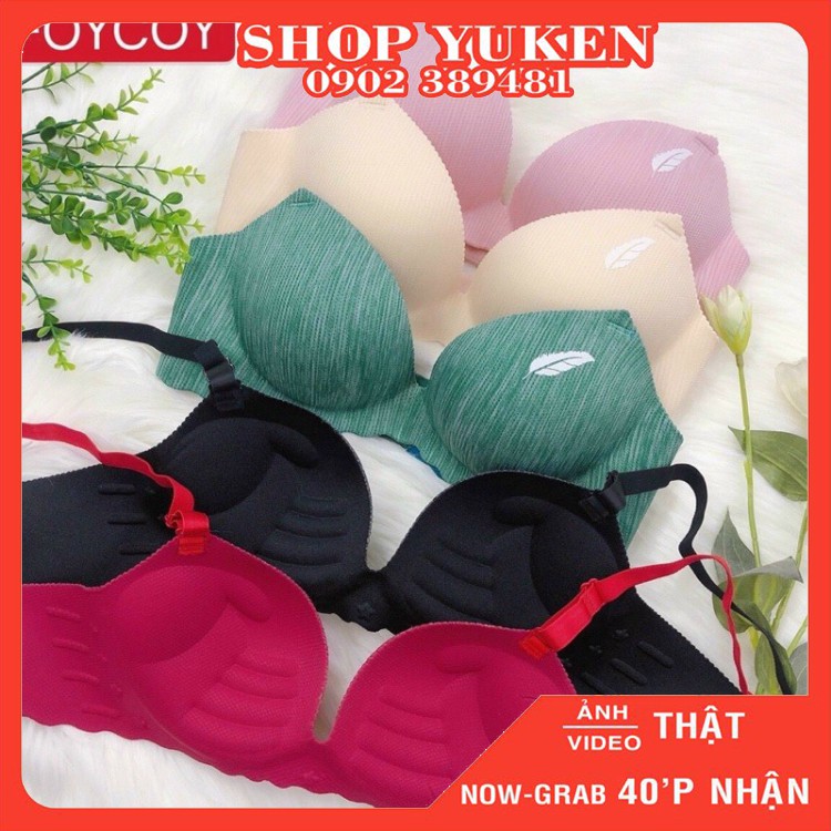 ♥️ SHOP UY TÍN ♥️Áo Ngực su bàn tay nâng mút dày caro, chiếc lá A1006