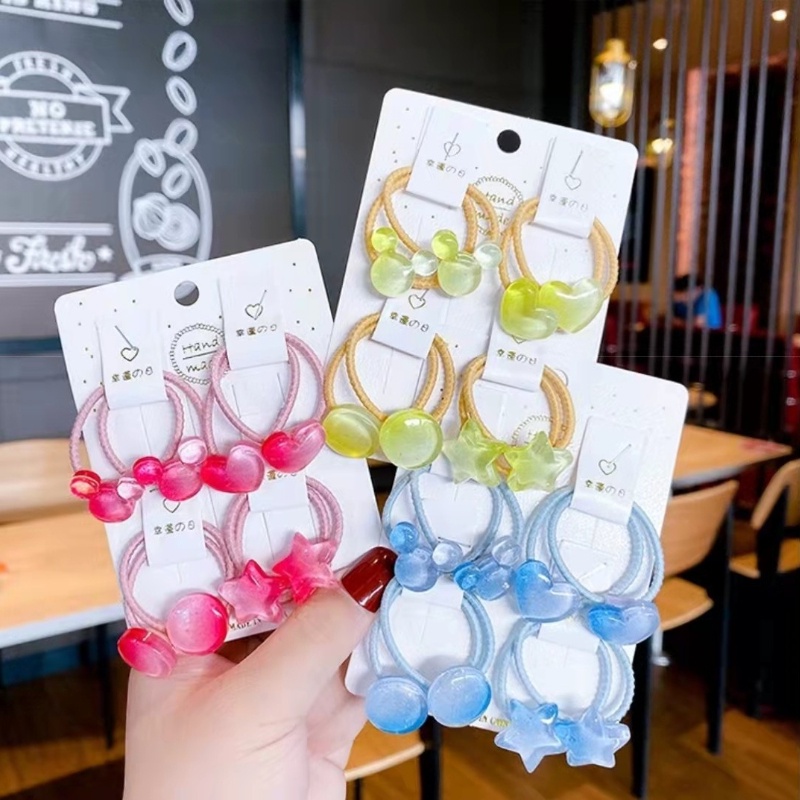 Dây Buộc Tóc Cao Su Cỡ Nhỏ Nhiều Màu Dễ Thương Cho Bé Gái