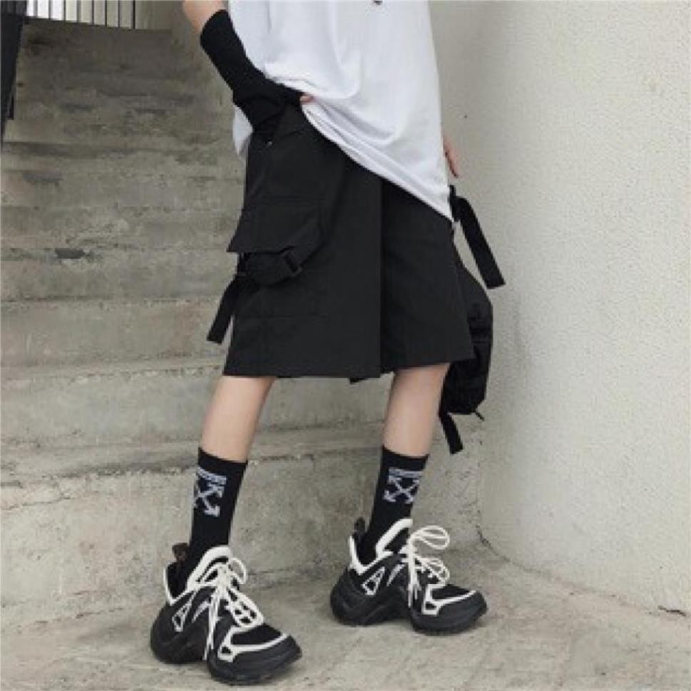 Quần short ngố kaki túi hộp unisex Dây Túi nam nữ phong cách ulzzang hàn quốc ANYOUNG OFFICIAL