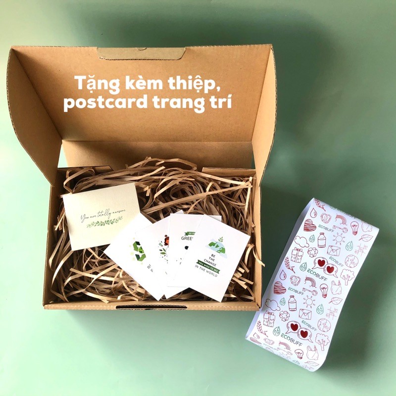 Quà sinh nhật quà tặng bạn trai bạn gái Ecobuff Giftset &quot;Tắm Gội&quot; bánh xà bông trái tim, cặp bánh gội bánh xả lành tính