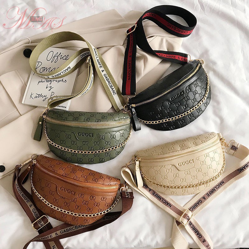 【MAS】New Fashion Ladies Chain Chest bag Popular Shoulder Bag Classic Retro Sling bag korea GD