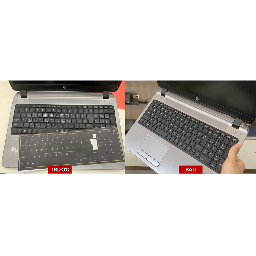 Miếng dán bàn phím US cho Laptop Nhật - Japan HP DELL THINKPAD MACBOOK... Chất Lượng Cao siêu khít theo dòng máy