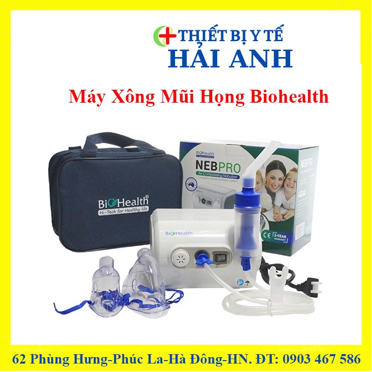 Máy Xông Mũi Họng  Biohealth NEB PRO Của Úc Có Điều Chỉnh Tốc Độ