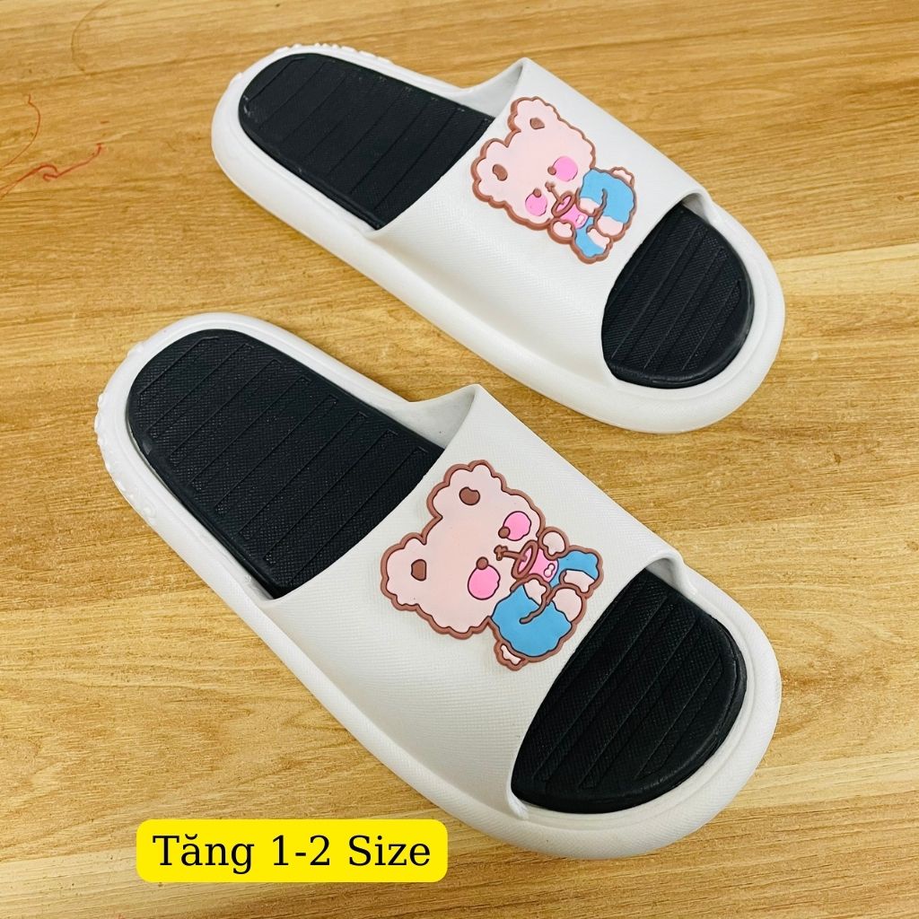 Dép quai ngang nữ Popular BEAR siêu cute 2021 CHỌN TĂNG 1 Size
