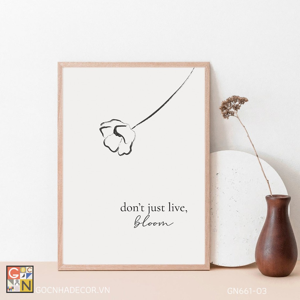 Tranh quotes-Tranh trang trí vintage- Mã 661