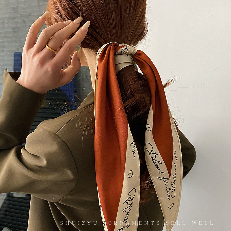 Khăn Buộc Tóc Ruy Băng Lụa Thời Trang Hàn Quốc Hàng Mới 2022