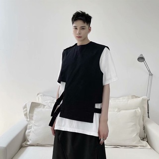 Áo Khoác Mỏng Không Tay Phong Cách Hip Hop Hàn Quốc Cá Tính Cho Nam