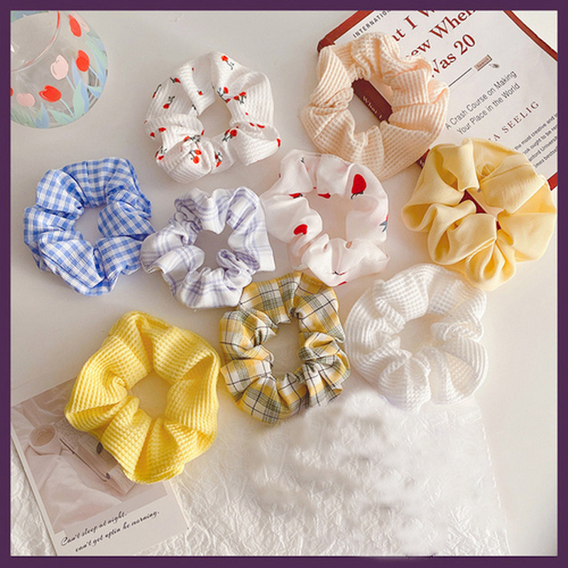 Dây buộc tóc chiffon nhiều màu sắc dễ thương phong cách Hàn Quốc