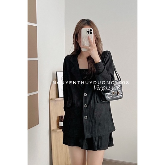 [NEW]SET ÁO BLAZER XỐP TĂM MIX QUẦN SOOC “DASINI SET” siêu xinh