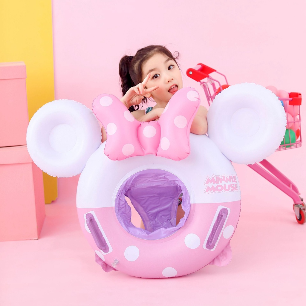 Phao Bơi Cho Bé KOGANO Phao Bơi Trẻ Em Xỏ Chân Chống Lật An Toàn Bơi Lội Họa Tiết Mickey SS-001188