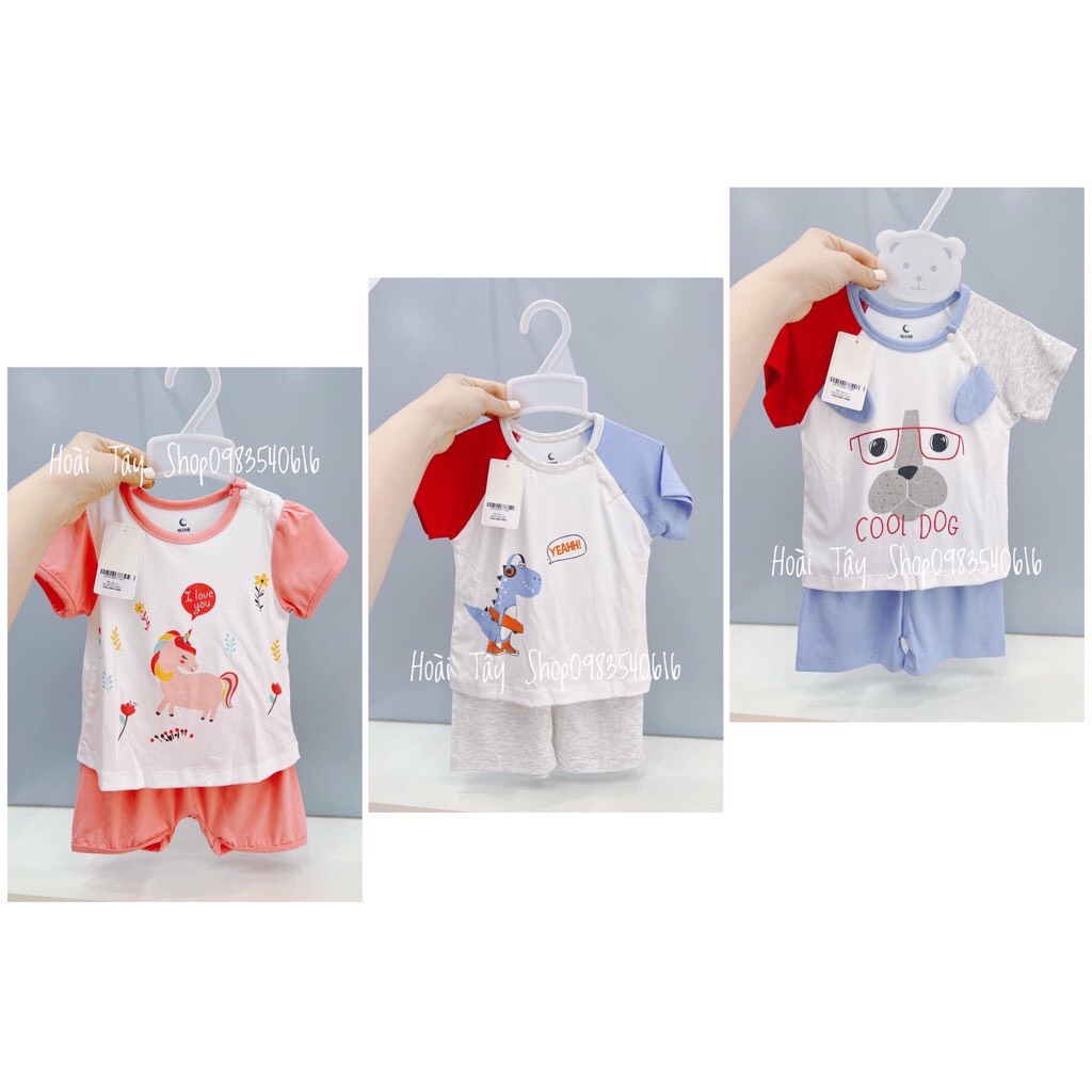 Moon 2022 -Bộ cộc Moon chất peptit cotton siêu mềm bộ quần áo cho bé trai bé gái