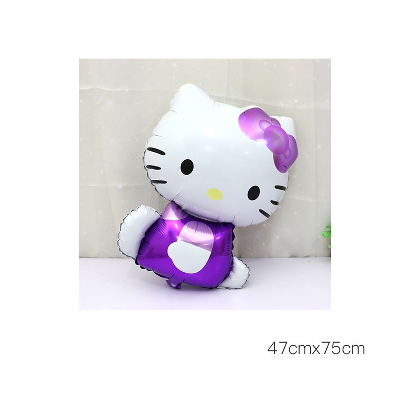 Bong Bóng Lá Nhôm Hình Mèo Hello Kitty Hoạt Hình Trang Trí Tiệc Sinh Nhật Cho Bé