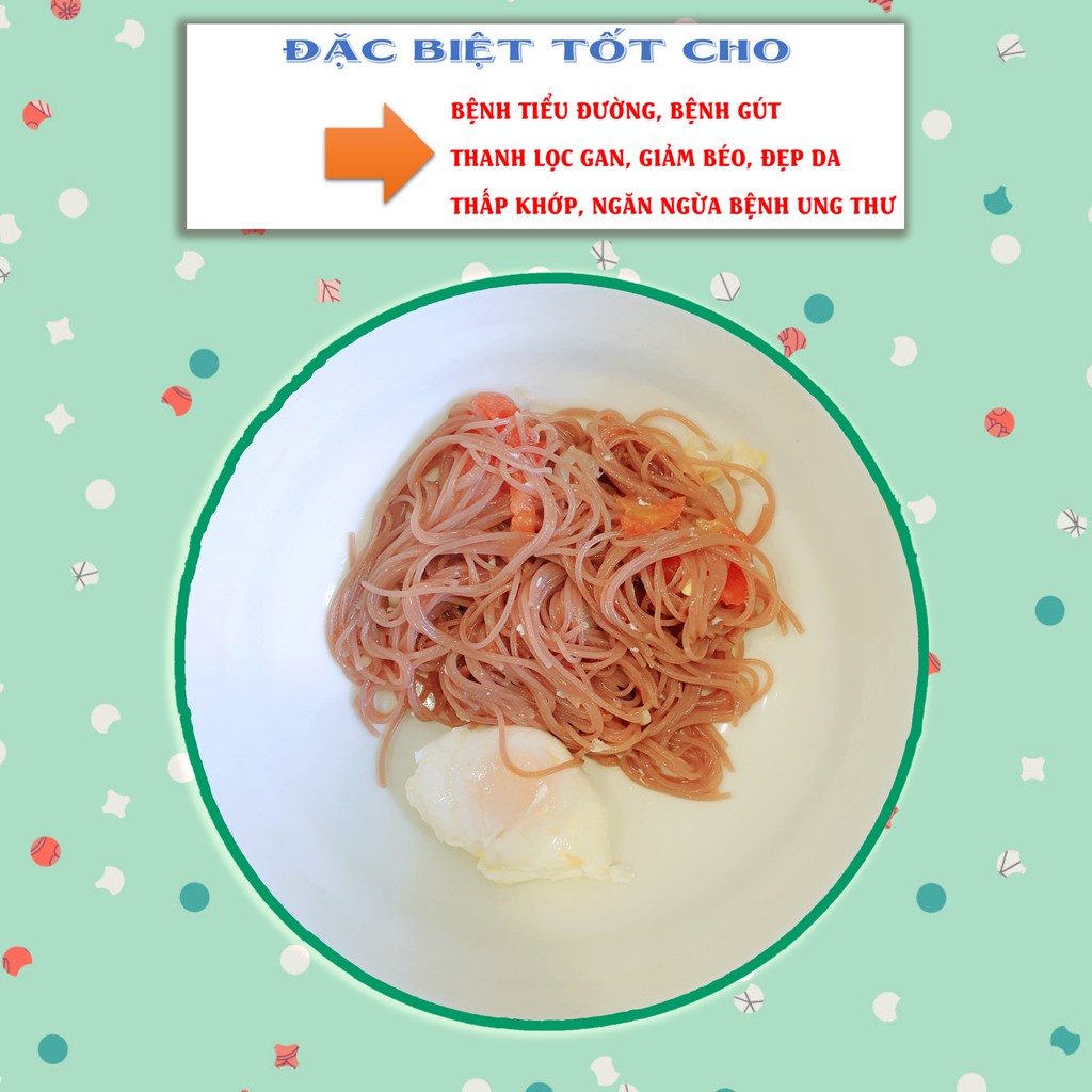 [100% Gạo Lứt ️] Bún gạo lứt đỏ, miến sợi rút thực dưỡng Eat Clean ️  Phở gạo lứt đỏ- có giấy chứng nhận chất lượng