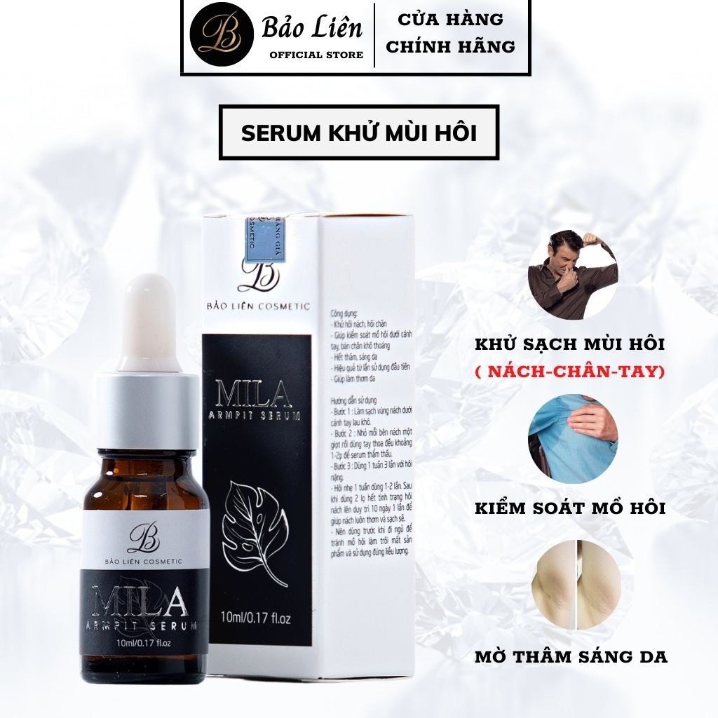 Khử mùi hôi cơ thể, hôi nách, hôi chân MILA - INOD, làm trắng sáng da vù nách