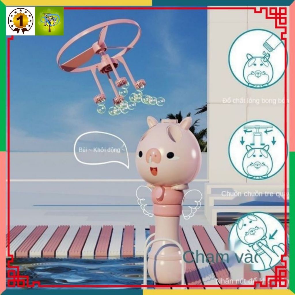 Chong chóng thổi bong bóng xà phòng bay lên không trung vớ 3 loại mẫu đặc biệt dành cho bé yêu của chúng ta.