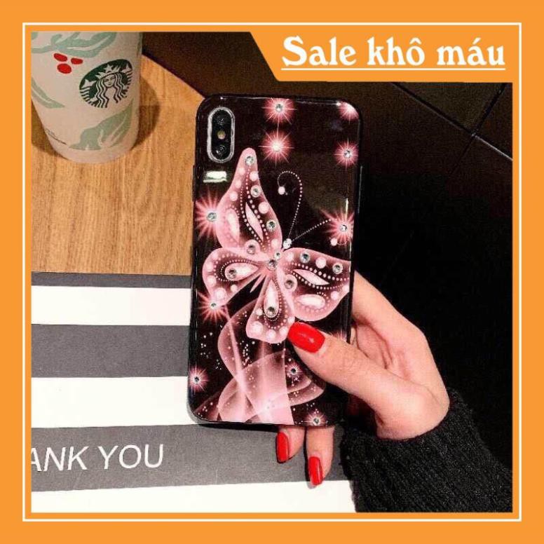 [FSHIP] [Freeship toàn quốc từ 50k] IPHONE 7+/8+/XS MAX ỐP MẶT LƯNG KÍNH HÌNH BƯỚM 3D SIÊU ĐẸP - hot