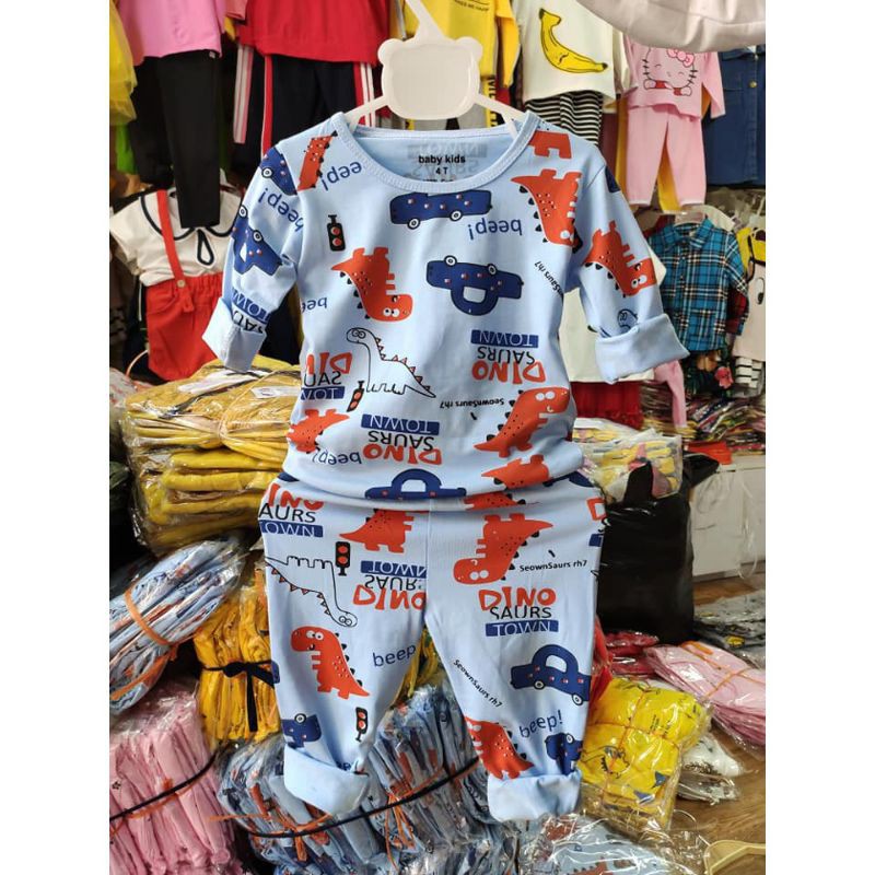 Bộ dài tay cho bé trai bé gái sơ sinh - 5 tuổi ngộ nghĩnh màu đẹp
