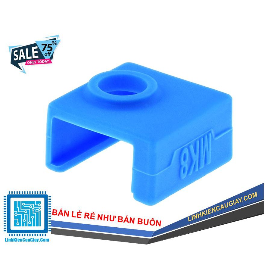 Vỏ silicon giữ nhiệt đầu nhôm gia nhiệt MK8, MK9