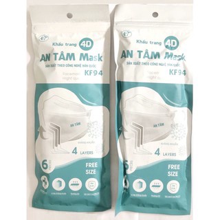 Combo 10 khẩu trang 4D kháng khuẩn